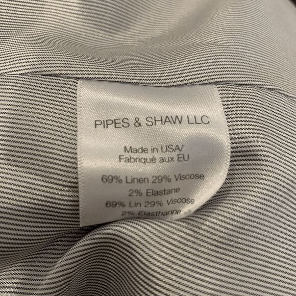 Veronica Beard Orchid Chambray Upcollar Blazer Jacket Size 6 w/ Dickey Insert - Picture 13 of 13